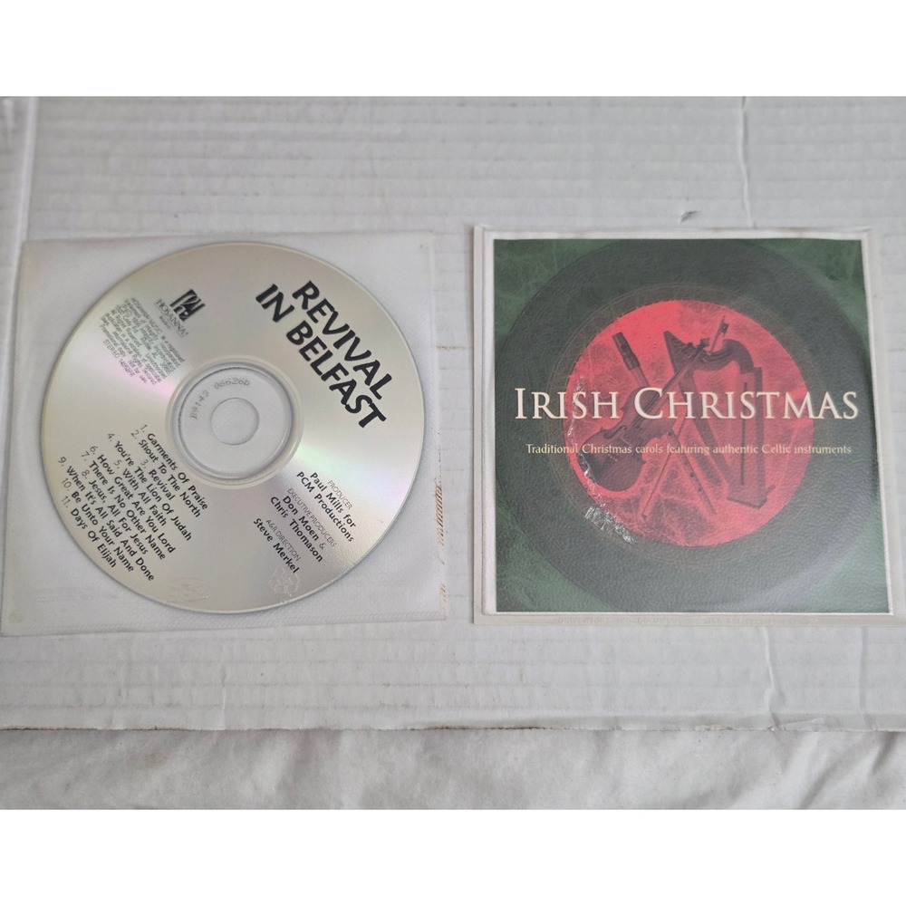 1999 2003 Revival Belfast Irish Christmas Vintage 2 CD Promo Lot Robin Mark‎